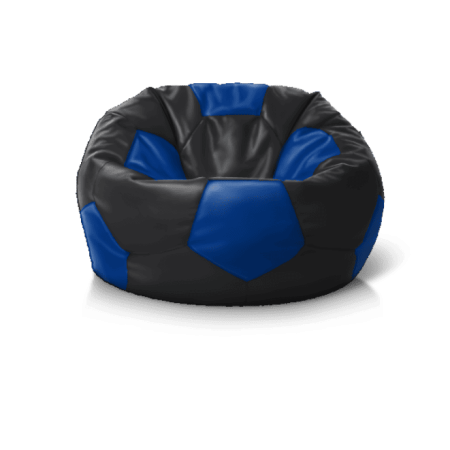 Купити 'Крісло м''яч Black + Blue' онлайн — безкаркасне крісло для вітальні та спальні, доставка.